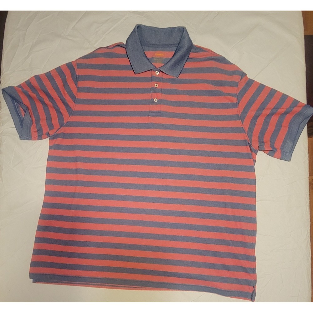 Mens Foundry Supply Co Striped Polo Shirt 3X XXL C13